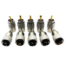 10pcs UHF PL259 Male Twist-on Connectors RG8 RG58 RF Coaxial Cable Adapters