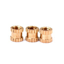 200pcs M3*4 copper nut inserts embedded parts copper knurl FT