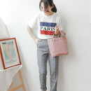 New Shopping Bag Canvas Ladies Shoulder Bag Green Shopping Bag Ladies Casua