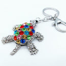 Crystal Tortoise Keychain Women Backpack Pendant Cute Key Ring Jewelry Gift A