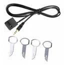 Black Auto Vehicle AUX Cable AUX Receiver Adapter For FORD FOCUS