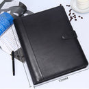 8 Packets File Folder A4 PU Ring Binder Display Book Folders With Calculato