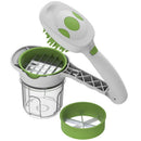 Quick Dicer Vegetable Cutter Set Stainless Steel Chopper Slicer Carrot Pot`US