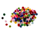 100pcs Crochet Ball Chinese Knot Loose Spacer Beads Sewing Accessories for