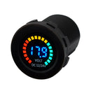 DC  12V 24V  Digital Voltmeter Car Motorcycle Blue Red LED Panel Voltage Meter