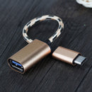 Type-C USB C OTG Cable USB3.1 Male to USB2.0 Type-A Female Adapter Connecto E5C7