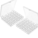 50 Pcs Sewing Machine Bobbins with Case for Brother Singer Janome Kenmore O6E4