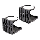 2x Durable Black Plastic Drink  Rack For