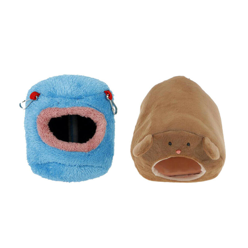 2Pcs Hamster Hammock Ferret Rabbit Rat Warm Hanging Bed House Cage Nest