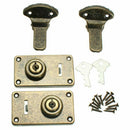 2pcs Iron Guitar Instrument Case Latches Box Buckles With Screws & 1 Keys G C9R2