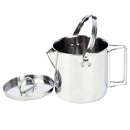 1.2L Outdoor Stainless Steel Kettles Camping Portable Boil Water Hanging Po