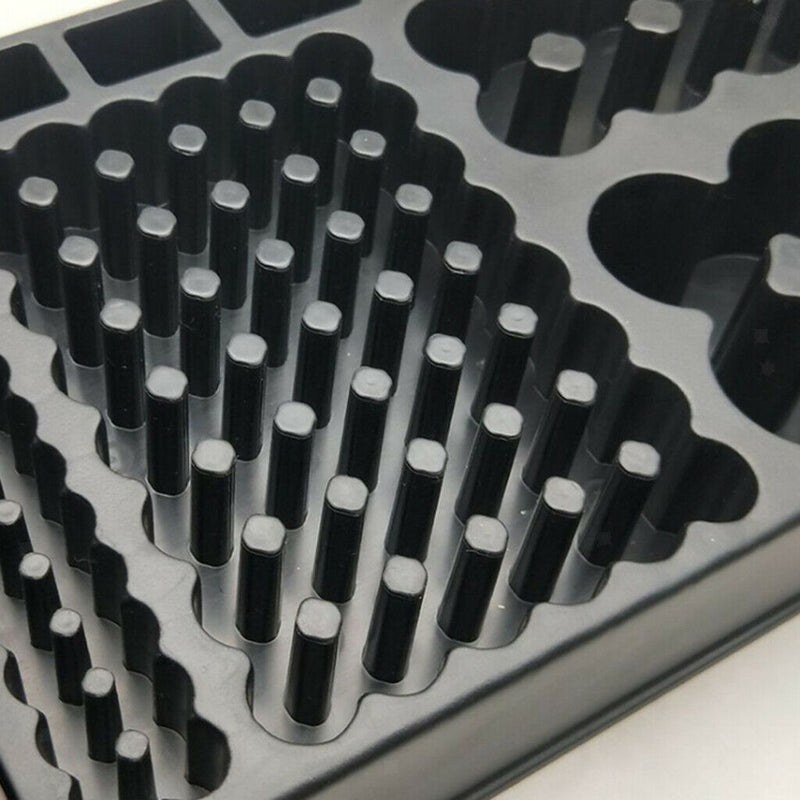 100 Battery Caddy Storage Plastic Holder Rack Organizer  AAA AA D C 9V