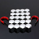 Black Universal Car Wheel NUT BOLT Head Cap Hub Screw Cover Accessories New x20