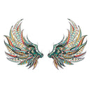 2pcs Removable Cartoon Wings Wall Stickers Waterproof Kids Bedroom Decals