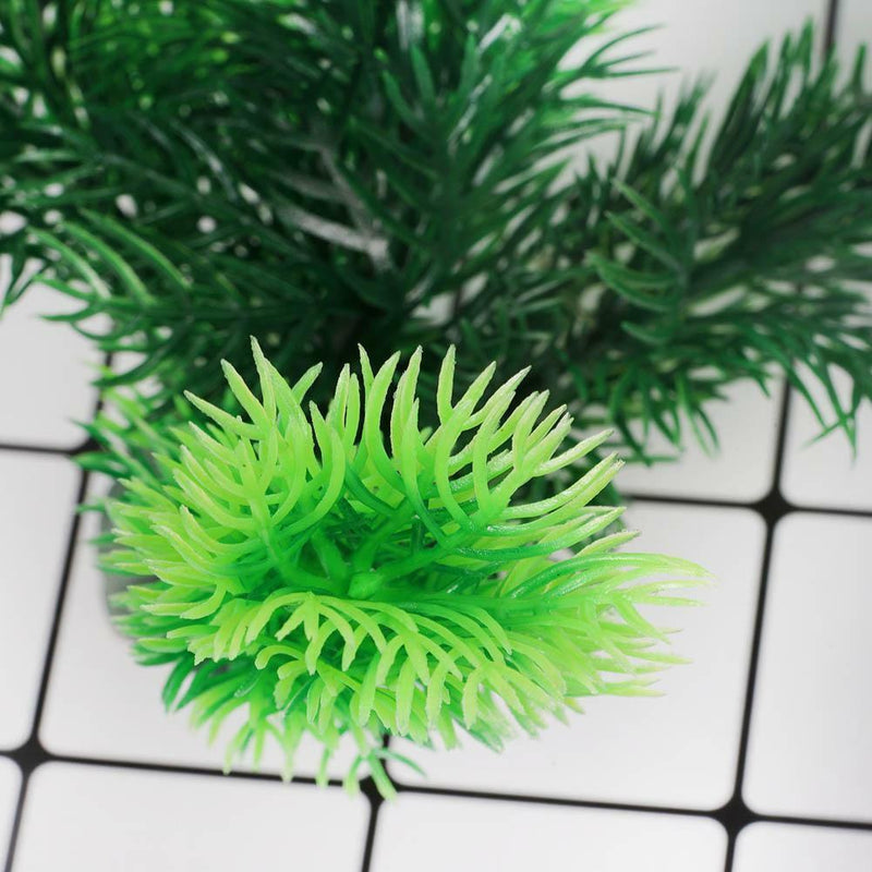 Aquarium Artificial Grass Plant Fish Tank Ornament Decoration Plastic Green Kit