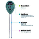 3-in-1 Soil Moisture Meter, Light and PH acidity Tester Plant Tester Indoor H7O1