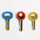 New Silicone Key Cap Covers Hollow Topper Keyring With Bly Braille Mutli-co X2E5