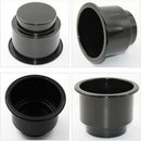 Recessed Cup Drink Bottle Holder for Marine Boat Car RV Sofa Poker Table Black