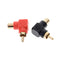 2pcs RCA Right Angle Male to Female Phone Adapters AV Plug Connector 90Degr NMTE