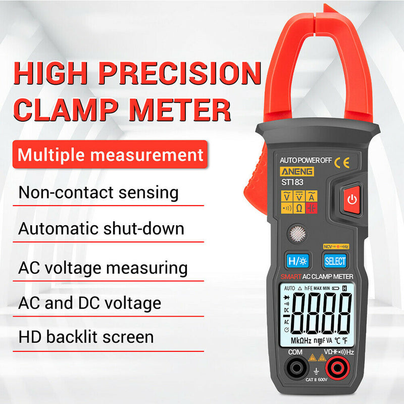 Backlight Capacitance Home LCD Display Digital Clamp Meter AC DC Current Voltage