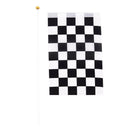 5xBlack And White Flag Checkered Racing Banner Polyester Flags Hand SignalFlagJR