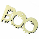 10pcs Wooden Halloween BOO Pendant Small Hangings Pendants Props for DIY Pa R3G5