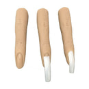 2 Pieces False Nail Art Silicone Practice Finger Manicure Color Display