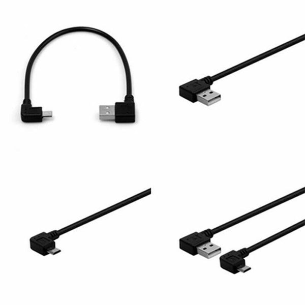 Right Angle 2.0 USB to Left Angle Mini USB Male 90 Charge L1S7 Degree Cabl X8W2