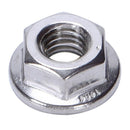 25 Pcs 304 Stainless Steel Serrated Flange Metric Hex Lock Nuts M6