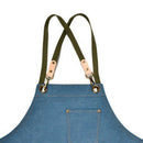 Fashion Canvas Apron Coffee Shop and Hairdresser Chef Protection Suit Bib C