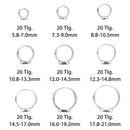 180Pcs/Set 5.8-21mm Stainless Steel Adjustable Ear Hose Clamps Hose Clamps