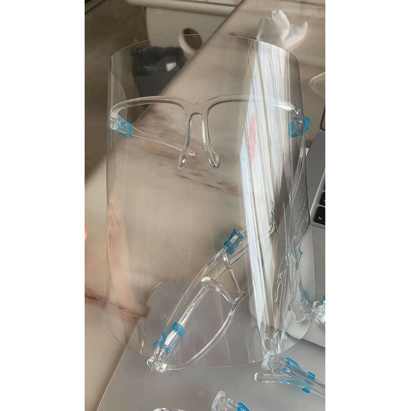 8x Safety Full Face Shield Outdoor Goggles Visor Hat No Fog Anti-Spitting