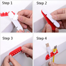 Wire Cable Organizer Line Winder Desktop Cord USB Management Clip Holder