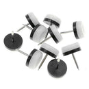 40Pcs Thickened Furniture Glide,Nail-On Nylon Slider Pad Floor Protector fo E5S1