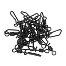 20pcs Carp Fishing Swivels with Quick Change Snap Clips Rolling Swivels