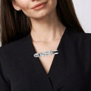 Hollowed Flower Clothing Collar Clips Brooch Unisex Cardigan Sweater Pins