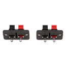 10pieces Push Release Connector Plate Stereo Speaker Terminal Black