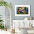 5D DIY Diamond Painting Full Round Drill Tiger Embroidery Wall Art (A417)