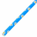 Paper Straws - Blue with Daisies Floral Pattern - Perfect For Weddings - 10