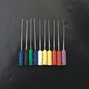 10 pcs Dental Endodontic Root Canal Stainless Steel Barbed Broaches 25mm TO F6Q2
