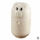 Cute Mini Portable Pig Manual Blender Mixer Bottle Citrus Fruit Orange Jui
