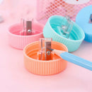 2pcs Creative Pencil Sharpener Capsule Cap Manual Sharpener Student Stationer Ew