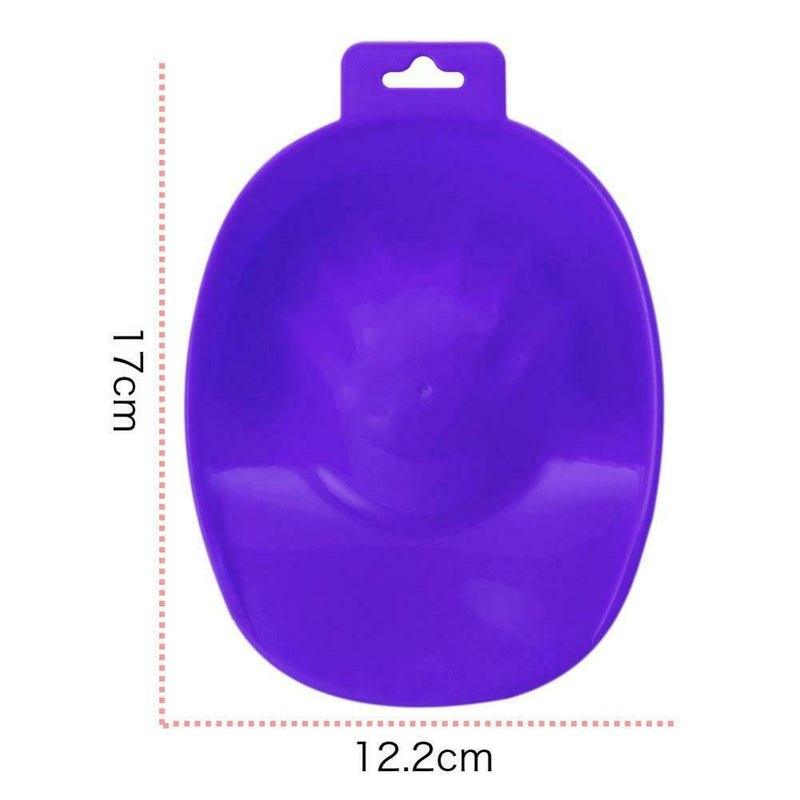 1pc Nail Art Hand Wash Remover Soak Bowl Nail Bath Manicure Tool(Purple) A