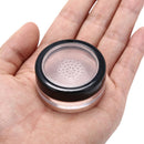 10g plastic empty loose pot with sieve cosmetic makeup jar container M&
