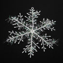 3pcs Christmas White Snowflake Windows Party Xmas Trees Hanging Decor (11cm