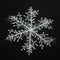 3pcs Christmas White Snowflake Windows Party Xmas Trees Hanging Decor (11cm