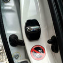 1pc Car Accessories Decor Stainless Steel Car Door Lock Protective Cover-Red