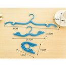 Travel portable plastic hanger travel simple folding hanger drying racks