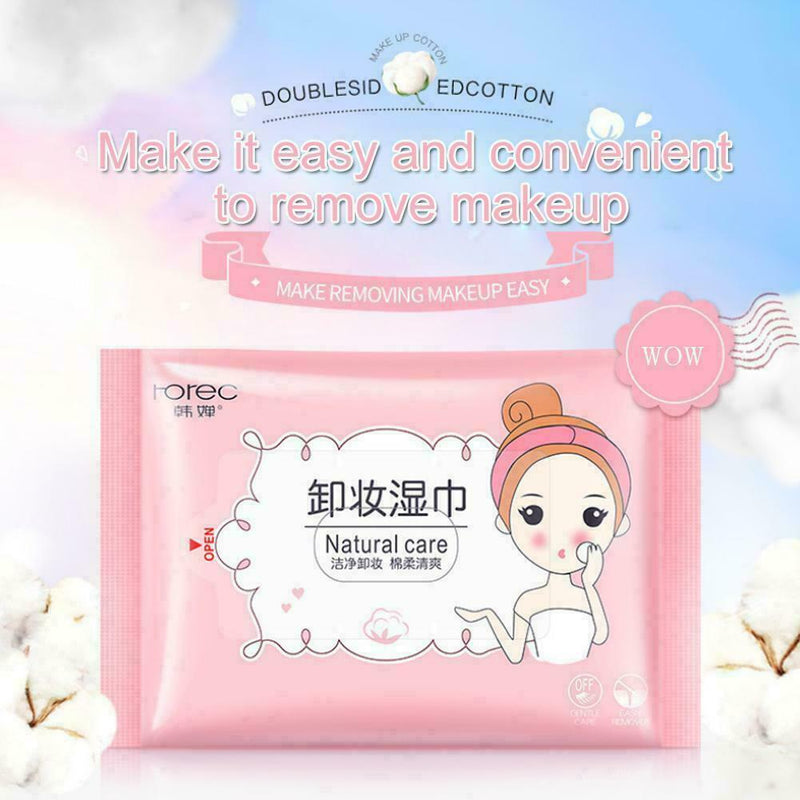 25pcs/bag Sensitive Facial Skin Cleansing Cloths Remove Makeup Skin Dirt Q5Z3
