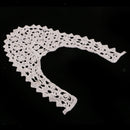 Fabric Venise Venice Flower Motif Lace Trims Sewing Collar Appliques Beige